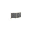 Thumbnail photo of Kabino Dresser - Chest of drawers - Grey / 6 drawers - L: 146.5 x D: 41 x H: 83 cm