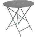 Thumbnail photo of Floréal Table Ø 77 cm, Storm Grey - Outdoor dining table - Grey - Metal