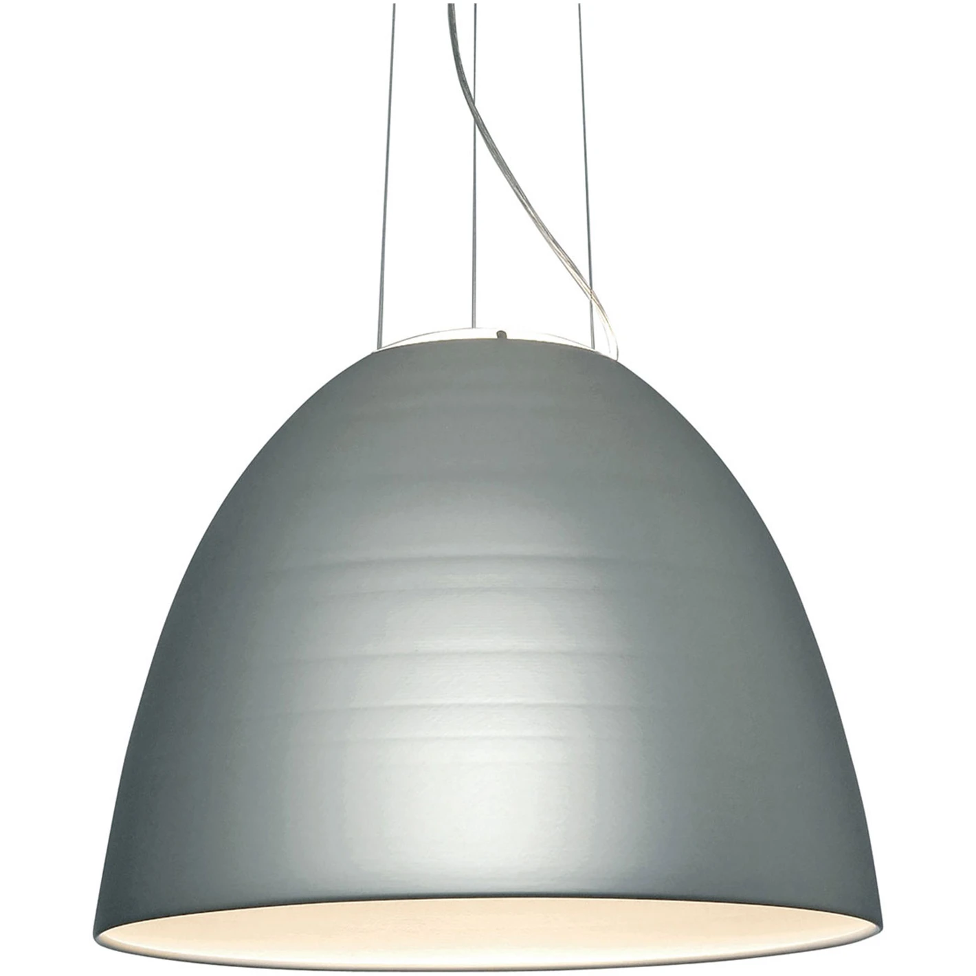 Nur 1618 LED Pendant Light Aluminum Gray - Pendant Lights - Ernesto Gismondi - Gray