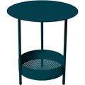 Salsa Pedestal Table, Acapulco Blue - Small Table & Side Table Outdoor - Goula / Figuera - Blue - Metal