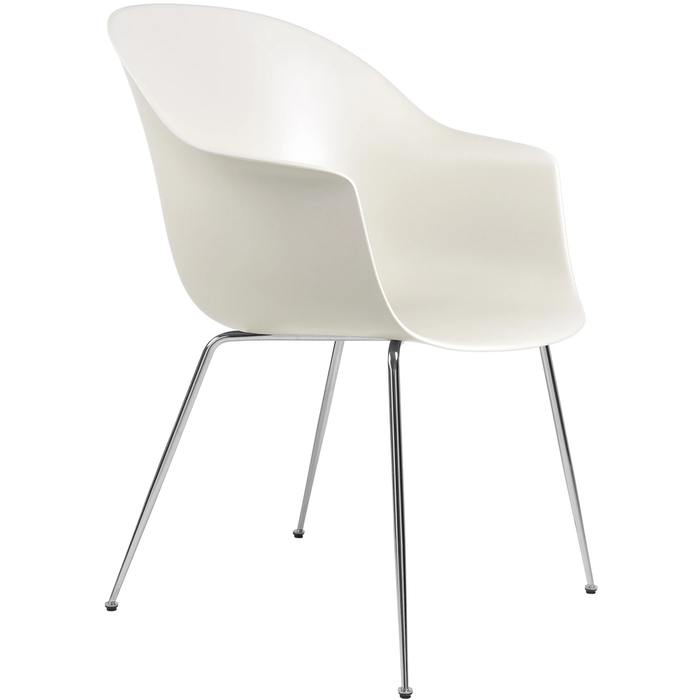 Photo of Bat Dining Chair, Un-Upholstered, Conic Base