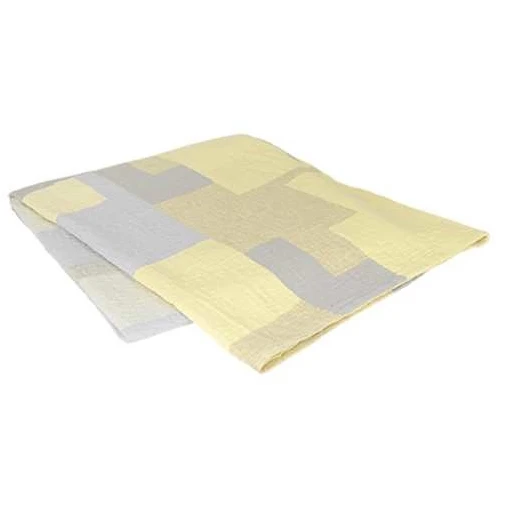 Photo of Patch Bedspread - Banana Yellow / Blue