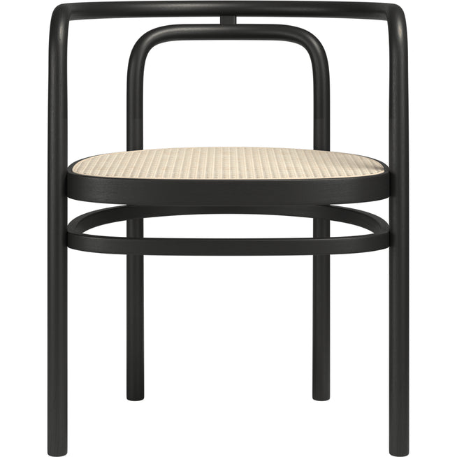 Photo of Pk15 Armchair Black Ash Rattan Natural