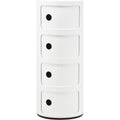 Thumbnail photo of Modular 4985, White, 4 Compartments - Hurtsar - Anna Castelli Ferrieri - Vit - Plast