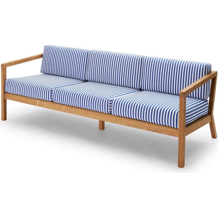 Photo of Virkelyst 3-seater Sea Blue Stripe - Soffor - Says Who