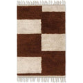 Thumbnail photo of Mara Knotted Rug - Gulvtæppe - Dark Brick/off-white Lille - B: 80 X H: 120 X D: 4 Cm
