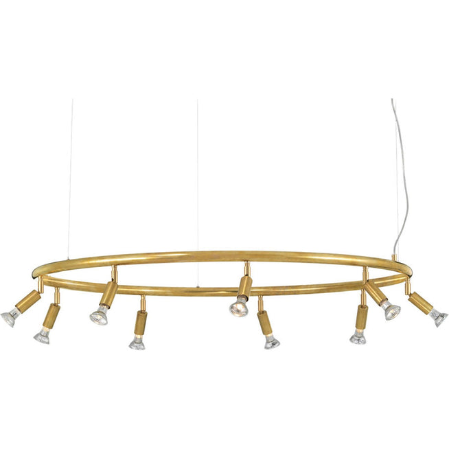 Photo of Star - Round, Raw Brass - Chandeliers - Jonas Bohlin - Gold