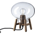 Thumbnail photo of U6 Hiti Mini Border Lamp H: 22.2 cm - Valnød/klar Glas