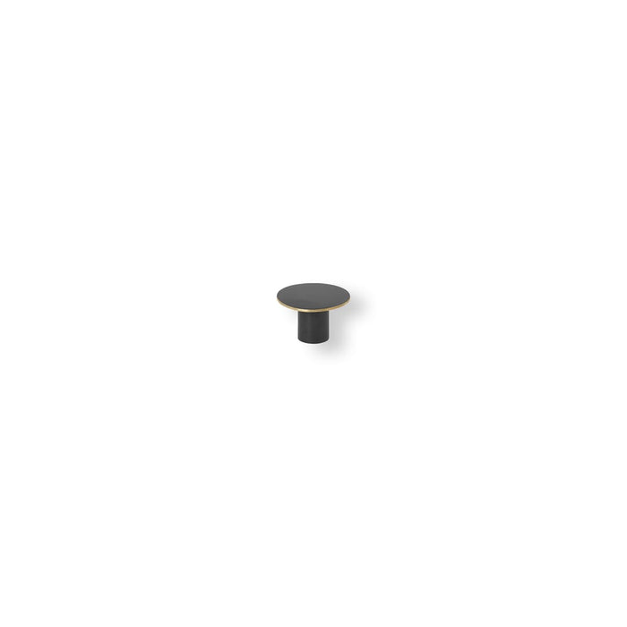 Photo of Brass Hooks - Knager - Black Brass W. Brass Edge