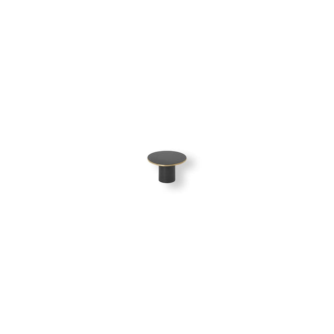 Photo of Brass Hooks - Knager - Black Brass W. Brass Edge