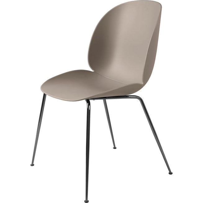 Photo of Beetle Dining Chair, Un-upholstered, Conic Base