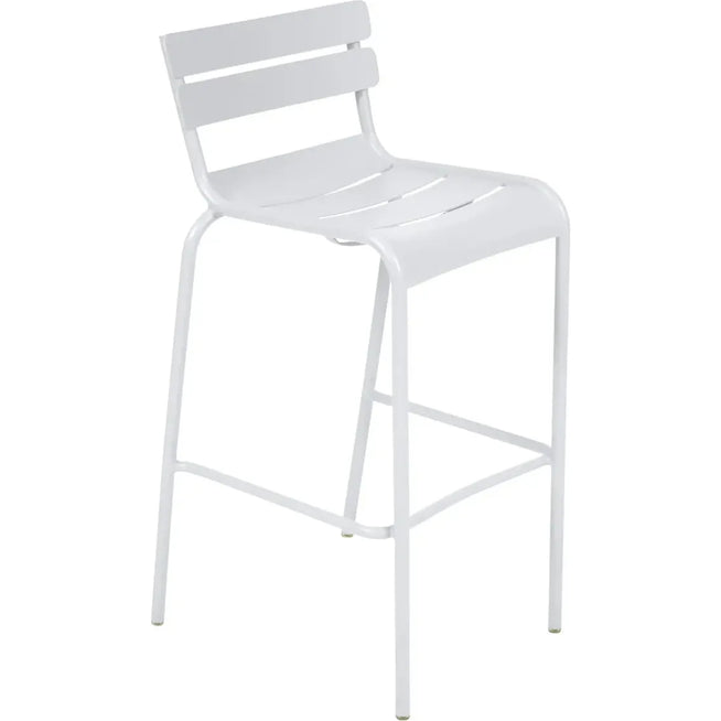 Photo of Luxembourg Bar Chair Cotton White 01 - Bar Stools - Metal