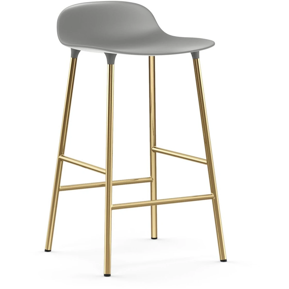 Form Barstool Bronze Legs 75 Cm