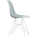 Eames Plastic Chair Dsr - 24 Light Grey - White Base - Matstolar - Charles & Ray Eames - Grå - Metall/plast