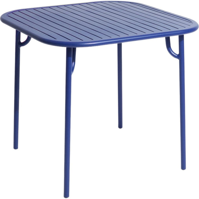 Photo of Week-end, Square Table, Blue - Garden Table - Studio Brichet-ziegler - Blue - Metal