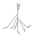 Thumbnail photo of Kvist Ceiling Lamp, Nickel-plated Brass, 6 Arms - Chandeliers - Jonas Bohlin - Silver