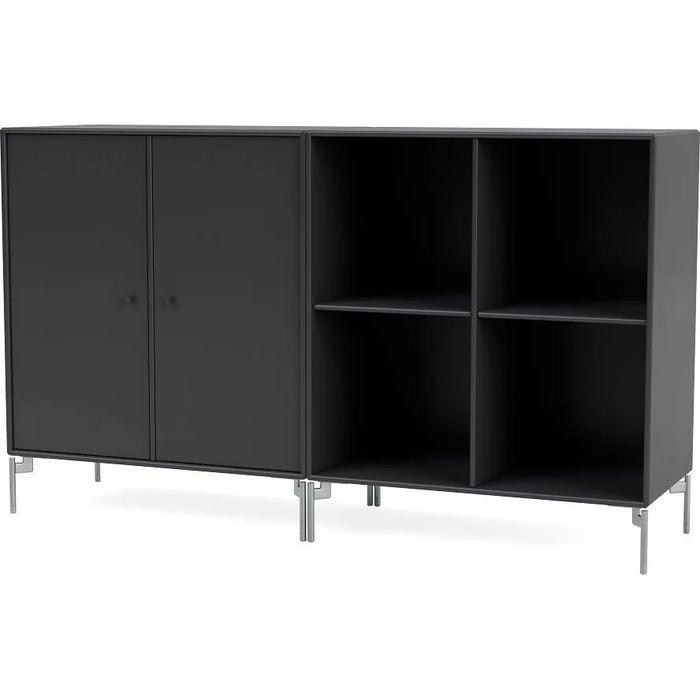 Photo of Pair Classic Sideboard - Matt Chrome Legs