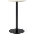 Thumbnail photo of Harbour Column Counter Table Ø60 Off White Marble Tabletop With Black Base - Bar Table - Metal/wood/stone