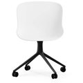Thumbnail photo of Hyg Chair Swivel 4w - Kontorstol - Hvid - Sort Aluminium - H: 84 X L: 54 X D: 53,5 X Sh: 46 Cm