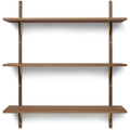Thumbnail photo of Sector Shelf - Hylde - Røget Eg/messing- T/w - W: 87 X D: 26,1 X H: 102 Cm