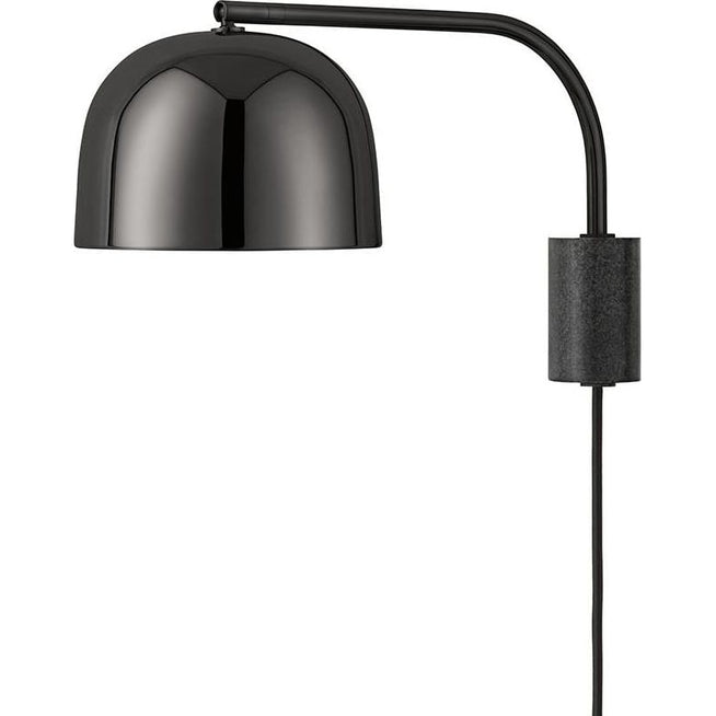 Photo of Grant Wall Lamp Black, Small- Steel, Granite