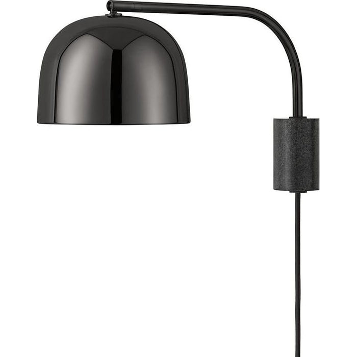 Photo of Grant Wall Lamp Black, Small- Steel, Granite