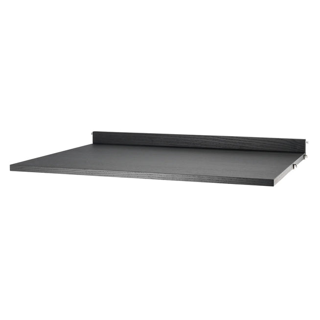 Photo of String worktop, black stained ash - Shelving - Nils Strinning - Black - Wood