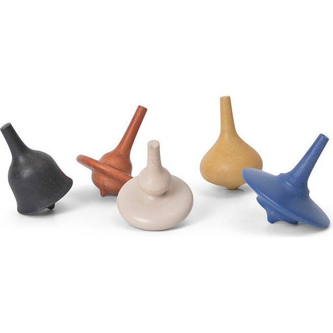 Photo of Spin Tops - Legetøj - Spin Tops - Set Of 5 - Multi - W4.1 X D4.1 X H5 Cm