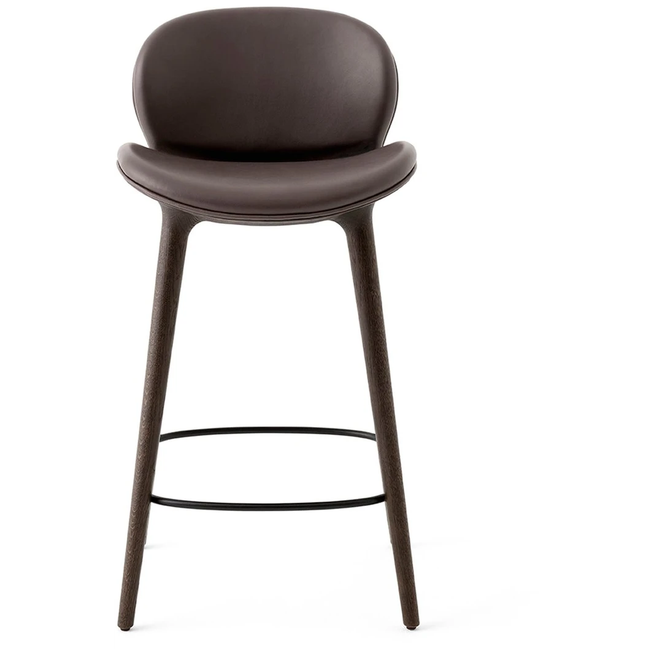 Photo of Vipp465 Lodge Barstol Dark Oak-dark Brown Leather
