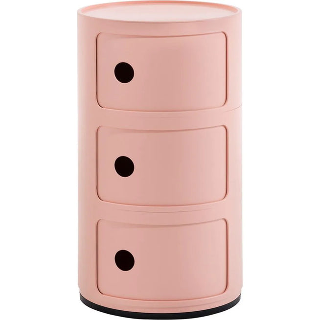 Photo of Componibili Bio 3 Pink - Drawer Units - Natural Material