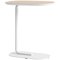 Relate Side Table, Oak Laminate/off-white - Småbord & Sidobord - Big-game