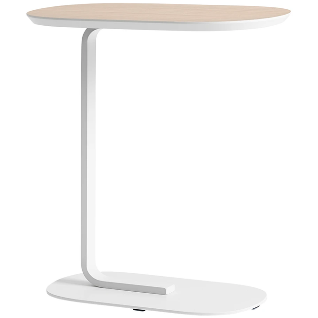 Photo of Relate Side Table, Oak Laminate/off-white - Småbord & Sidobord - Big-game