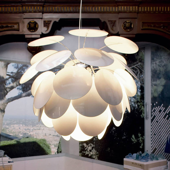 Photo of Discoco 88 Pendellampa - White - Pendellampor - Christophe Mathieu - Vit