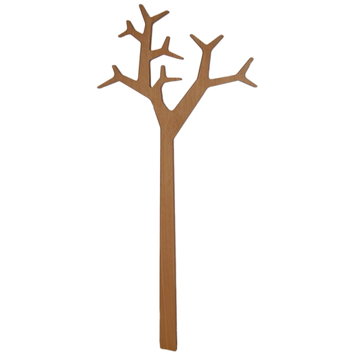 Photo of Tree Rock Wall Hanger Oak Clear Lacquer