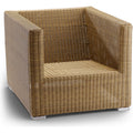 Thumbnail photo of Chester Chair Incl. White Cushion, Natural, Cane-line Fiber - Utomhusfåtöljer - Cane-line Design Team - Textilmaterial/plast