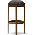 Thumbnail photo of Pioneer Stool 6831 / By Maria Bruun - Skammel - Primo 86-1 Dark Brown / Smoked Oak Stained - Ø42 X H77 Cm