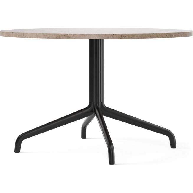 Photo of Harbour Column Lounge Table 4-star - Black/sand - Ø80 Cm - Soffbord - Norm Architects - Metall/sten