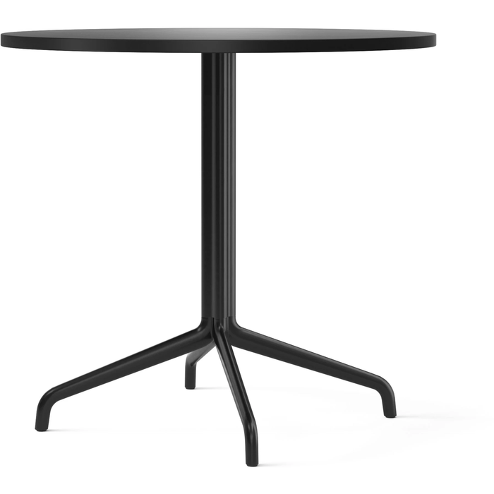 Photo of Harbour Column Dining Table 4-star - Black/charcoal - Ø80 Cm - Matbord - Norm Architects - Svart - Mdf/metall/syntetiskt
