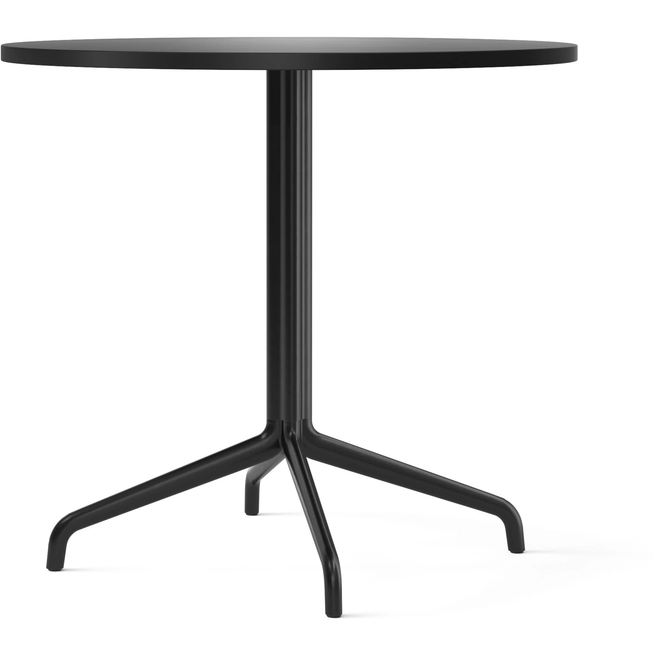 Photo of Harbour Column Dining Table 4-star - Black/charcoal - Ø80 Cm - Matbord - Norm Architects - Svart - Mdf/metall/syntetiskt