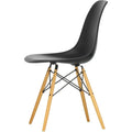 Eames Plastic Chair Dsw - 12 Deep Black - Golden Maple - Matstolar - Charles & Ray Eames - Svart - Metall/trä/plast