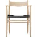 Thumbnail photo of Carl Hansen - Ch37, White Oiled Oak, Black Braided Paper String - Dining Chairs - Hans J. Wegner - Wood - Wood