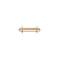 Thumbnail photo of Sector Rack Shelf B: 87 Cm - Black Ash/brass