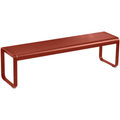 Bellevie Bench Red Ochre - Garden Benches - Pagnon & Pelhaître - Red - Metal