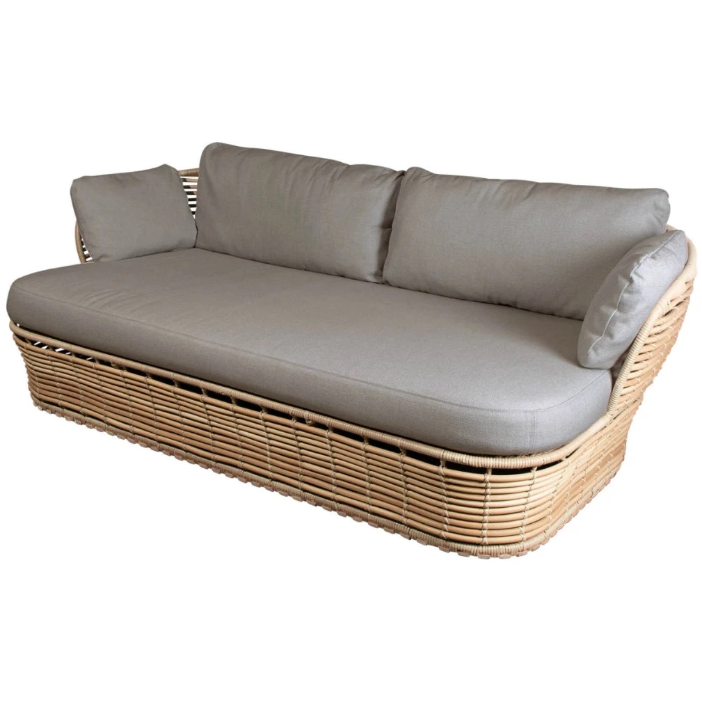 Basketball 2-pers. Sofa - Natural / Taupe Airtouch Cushion Set