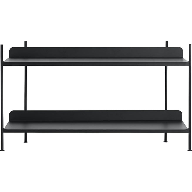 Photo of Compile Shelving System/configuration 1, Black - Shelving System - Cecilie Manz - Black - Metal