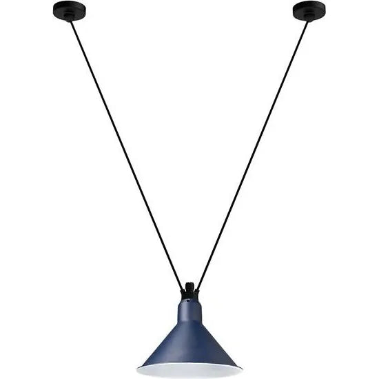 Photo of No. 323l Ceiling Lamp From Lampe Gras (Blue)