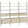Thumbnail photo of String Floor Headboard 200, Black, 2-pack - Shelving - Nils Strinning - Black - Metal