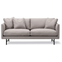Calmo Sofa 80 5622 By Hugo Passos - 2 Personers Sofa - Rime 231 / Black - W170 X D90 X H75,5 X Sh41 Cm