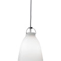 Thumbnail photo of Caravaggio 1 Pendant White Opal Glass-grey Textile Cord