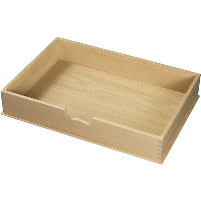 Photo of A232 Drawer for sideboard Børge Mogensen 12x59x41 cm Large - lacquered oak/natural